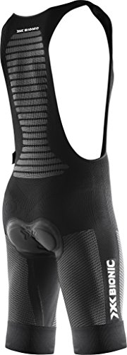 X-Bionic Bike Bib Race EVO Endurance Culotte Corto, Hombre, Negro/Antra, S