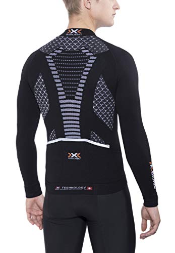 X-Bionic Bike Twyce Maillot, Hombre, Negro/Blanco, S