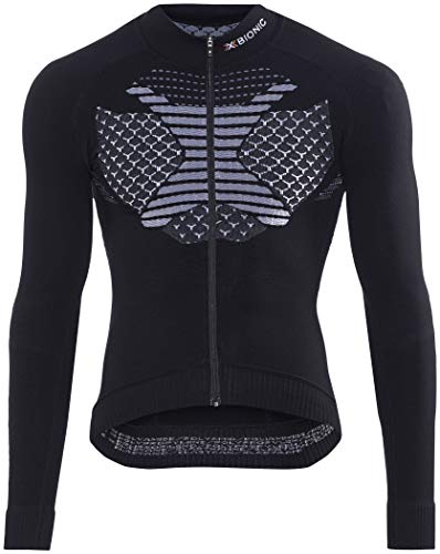 X-Bionic Bike Twyce Maillot, Hombre, Negro/Blanco, S