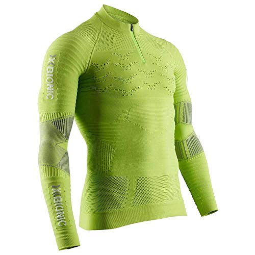 X-Bionic Camiseta M/L Effektor 4.0 Trail Run Half Zip Hombre Verde