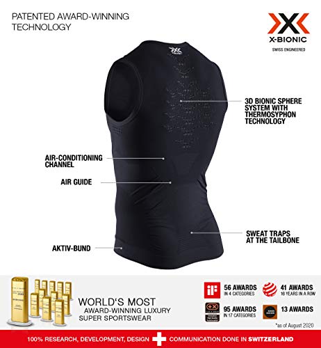 X-Bionic Camiseta S/M Energizer Mk3 Hombre Negro, l