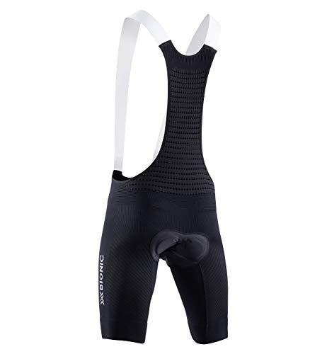 X-Bionic C/Tirantes Regulator Bike Race Culotte, Hombre, Negro, L