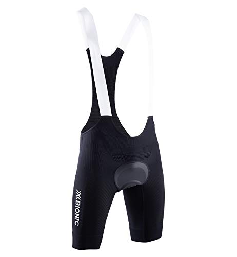 X-Bionic C/Tirantes Regulator Bike Race Culotte, Hombre, Negro, L