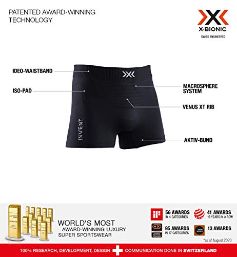 X-Bionic Invent Boxer, Hombre, Negro, XL
