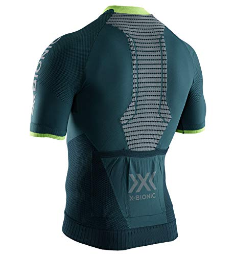 X-Bionic Maillot M/C Regulator Bike Race Zip Hombre Verde, S, RT-BT00S19M