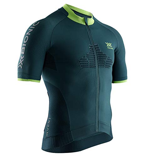 X-Bionic Maillot M/C Regulator Bike Race Zip Hombre Verde, S, RT-BT00S19M