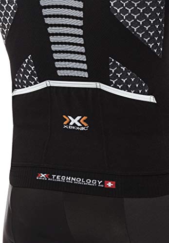 X-Bionic Maillot M/C Twyce Hombre, Negro/Blanco, L