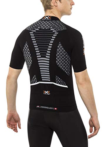 X-Bionic Maillot M/C Twyce Hombre, Negro/Blanco, L