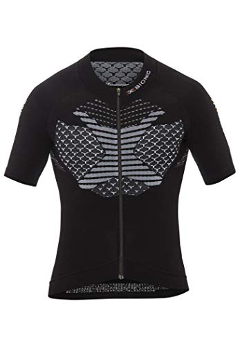 X-Bionic Maillot M/C Twyce Hombre, Negro/Blanco, L