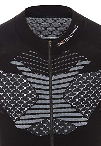 X-Bionic Maillot M/C Twyce Hombre, Negro/Blanco, L