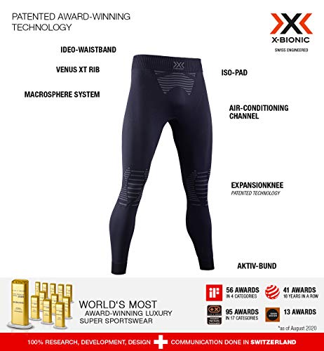 X-Bionic Malla Larga Invent 4.0 Hombre Negro, l, IN-YP05W19M