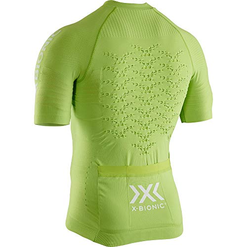 X-Bionic M/C Effektor G2 Bike Zip Maillot, Hombre, Verde, S