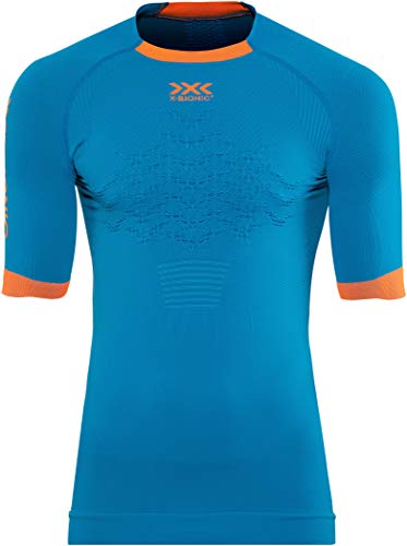 X-Bionic M/C The Trick G2 Run Camiseta Manga Corta, Hombre, Azul, XL