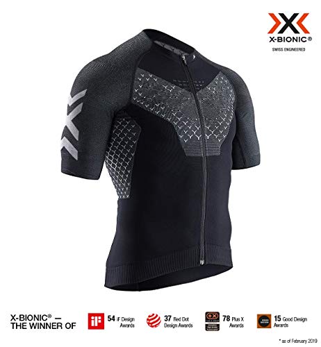 X-Bionic M/C Twyce G2 Bike Zip Maillot, Hombre, Negro