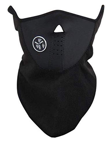 x-ports Braga térmica Resistente al Viento, Balaclava para Ciclismo, Patinete, Moto y Deportes de Invierno, (Negro)