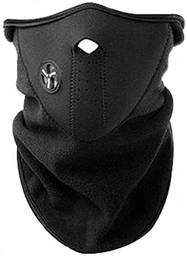 x-ports, Braga térmica Resistente al Viento, Balaclava,Máscara Deportes al Aire Libre, Motocicleta, Esquí, Correr, Ciclismo, Escalada,Neopreno y Forro Polar Calentador de Cuello Unisex Clima frío