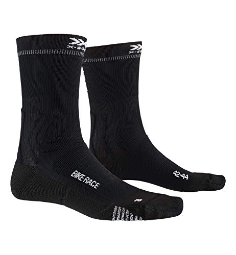 X-Socks Bike Race Socks, Unisex Adulto, Opal Black/Eat Dust, 39-41