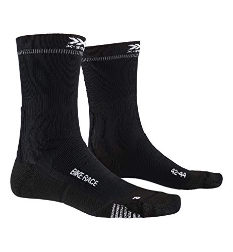 X-Socks Bike Race Socks, Unisex Adulto, Opal Black/Eat Dust, 42-44