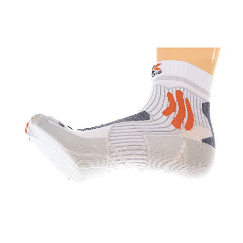 X-Socks Marathon Energy Socks, Unisex Adulto, Arctic White/Pearl Grey, 39-41