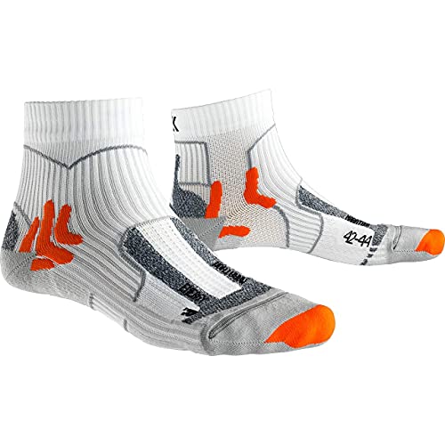 X-Socks Marathon Energy Socks, Unisex Adulto, Arctic White/Pearl Grey, 39-41