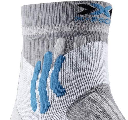 X-Socks Run Speed Two Socks, Unisex Adulto, Pearl Grey/Opal Black, 42-44