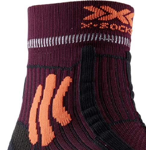 X-Socks Trail Run Energy Socks, Unisex Adulto, Sunset Orange/Opal Black, 42-44