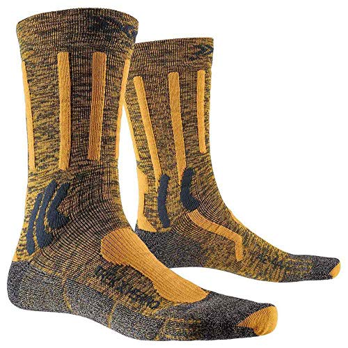 X-Socks Trek X Merino Socks Calcetines De Senderismo Trekking Hombre Mujer Socks Calcetines, Unisex adulto, Charcoal Mais Melange / Grey / Black, 42/44