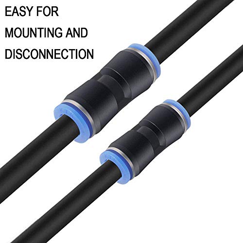 XianzhanEU 42 conectores neumáticos, conector rápido T/Y/recto para la conexión rápida de líneas de aire, con caja (6 mm/8 mm)