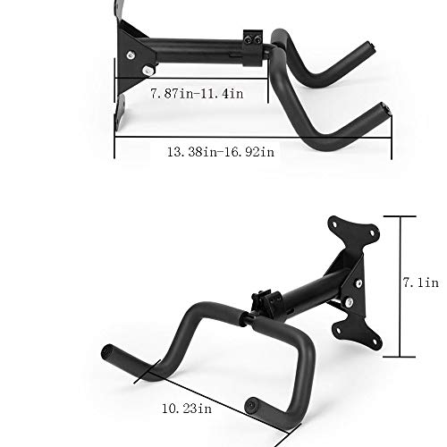 XIAO PEI Soporte de pared para bicicleta - Soporte seguro y protegido, marco de remolque de pared para bicicleta de montaña, soporte de exhibición de bicicleta telescópico plegable