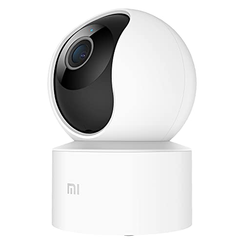 Xiaomi Cámara Mi 360° (1080p), cámara de vigilancia, Vista a 360°, resolución 1080p, detección Humana AI, Control de Voz, Soporte tecnología WDR, Blanco, versión Italiana