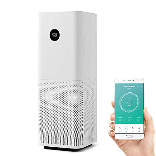 Xiaomi Mi Air Purifier Pro EU version - Purificador de aire, conexión WiFi y pantalla display, para estancias hasta 60m2, 500m3/h, Blanco, 31 x 31.3 x 79.8 cm