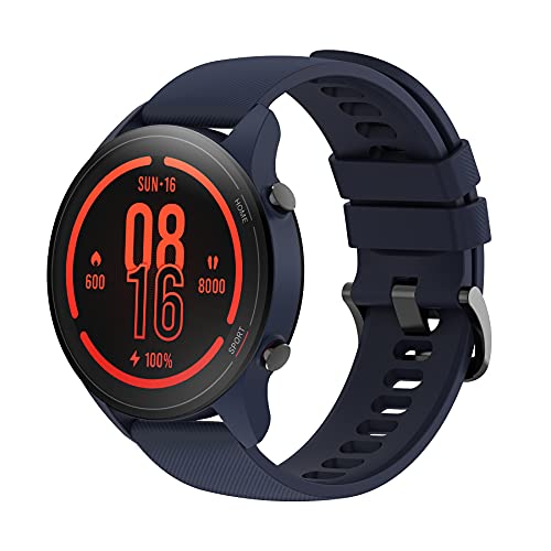 Xiaomi Mi Watch - Reloj Inteligente, Smartwatch Mujeres Hombres con Pantalla 1.39" AMOLED, GPS, Monitor de Frecuencia Cardiaca, 117 Modos de Entrenamiento, 5 ATM (Azul)