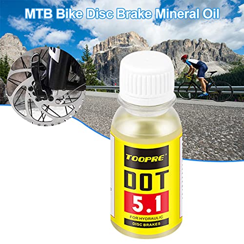 XIAOYAYA Aceite Mineral para Frenos De Bicicleta, Lubricante Fluido para Frenos De Disco Hidráulico, Aceite para Frenos De Disco para Bicicletas De Montaña, Suministros Universales para Bicicletas