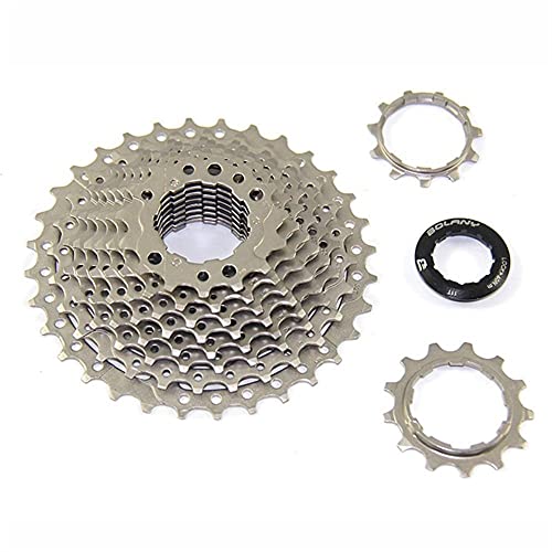 XIEJING Piñón Casette，Bicicleta Cassette Piñón 8 Velocidad MTB Freewheel 11T 13T 15T 18T 21T 24T CASSETTOR DE Bicicleta PESCADA Piezas DE CIRCULA DE Plata para MONTAÑA para Bici (Color : White)