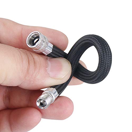 Xiton Tubo de extensión 2pcs Bomba de Bicicleta de la válvula Schrader para inflar con Aire de Manguera de Aire de la Bomba de Accesorios de tuberías