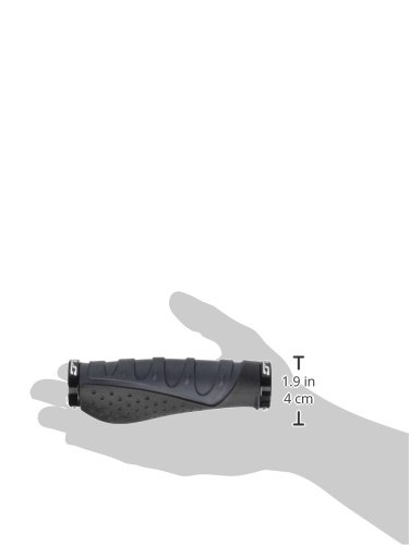XLC 2501585100 Puños ergonómicos GR-S07, Unisex Adulto, Negro/Gris, 140 mm