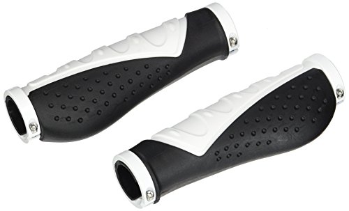 XLC 2501585103 Puños ergonómicos GR-S07, Blanco/Negro, 140 mm