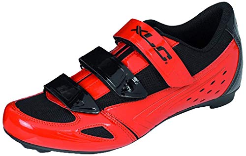 XLC Zapatillas de Ciclismo Unisex Cb-r04, Negro, Rojo, Negro, Rojo y Negro, 43 EU