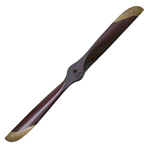 XOAR PJWWI Sabre 22x6 RC Airplane Propeller 22 Inch 2 Blade WW1 Wood Scale Prop for Classic RC Planes Warbirds (Black Walnut)