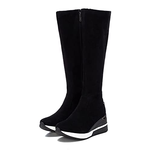 XTI 43367, Botas a la Altura de Rodilla Mujer, Negro, 39 EU