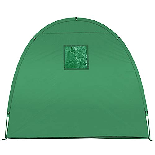 XUEXIU Bike Tent Bike Storage Shed 190T Almacenamiento De Bicicletas Cobertizo con Diseño De Ventana para La Tienda De Campaña Al Aire Libre para La Pesca De Invierno (Color : Black)