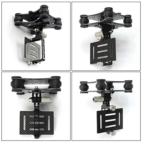 XUSUYUNCHUANG Fibra de Carbono cámara Montaje de cardán FPV Amortiguador de amortiguación PTZ for Phantom Quadcopter de Multicopter for GoPro Hero 2 3 + 4 Acción Accesorios Cámara