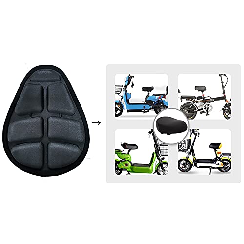 XYZCUP Funda Sillin Bicicleta Gel Inflado, Sillin Bicicleta Gel Suave, Sillin Bicicleta Usable Respirable Funda Gel Sillin Bicicleta Antideslizante Airbag Mojadura