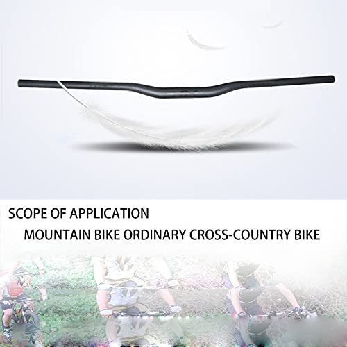 XZZ Manillar Bici CarbononegroManillaresparabicicletasAdecuado para Bicicletas de montaña, Bicicletas de Carretera.Manillares de Fibra de Carbono curvos/Rectos