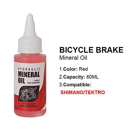yahede Aceite De Freno De Bicicleta Mineral para Sistema De Frenos De Bicicleta 60 Ml para Bicicletas De Montaña Shimano Safety Pretty