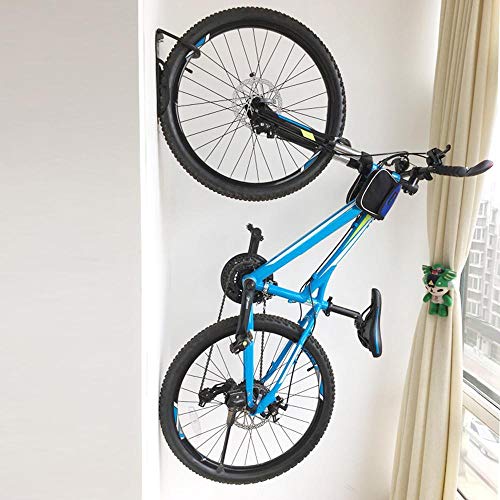 yahee 2 x SET ei-on – Soporte de pared bicicleta gancho pared retención de montaje con tornillos, color negro