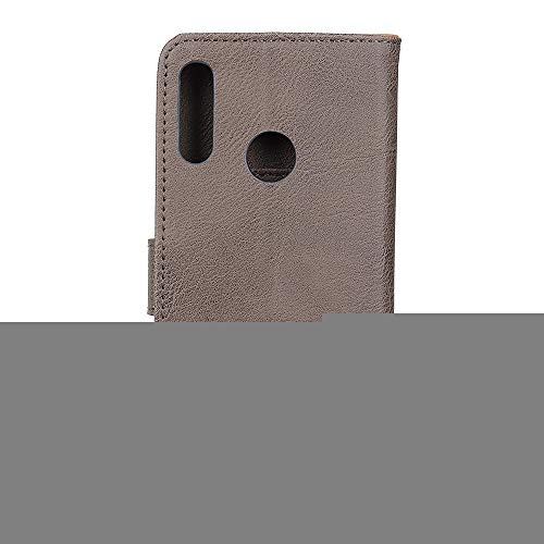 YANCAI Funda Protectora For Alcatel 1S / 1V / 3L 2020 Funda de Cuero Piel de Vaca Textura 2020 2020 Giro Horizontal con el sostenedor y Ranuras for Tarjetas y Monedero (Color : Khaki)