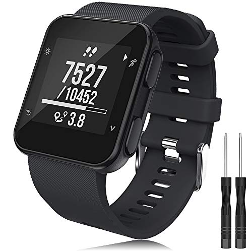 YASPARK Correa Forerunner 35, Pulsera de Reloj de Repuesto de Silicona Suave Accesorios Impermeables Correa para Forerunner 35