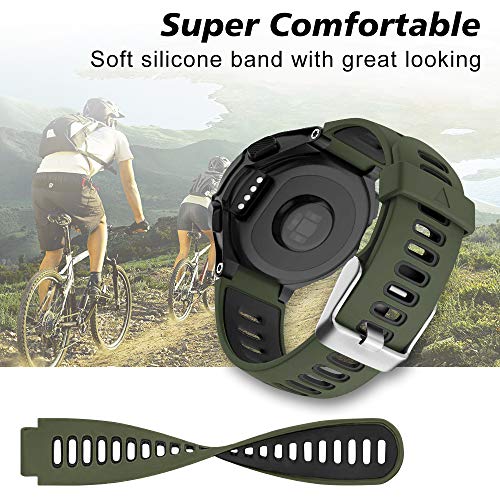 YASPARK Correa Forerunner 735XT, Pulsera de Deportivos de Silicona de Reloj Correa para Forerunner 235/Forerunner 235 Lite/Forerunner 230/220/Forerunner 620/Forerunner 630/Approach S20/S2/S6