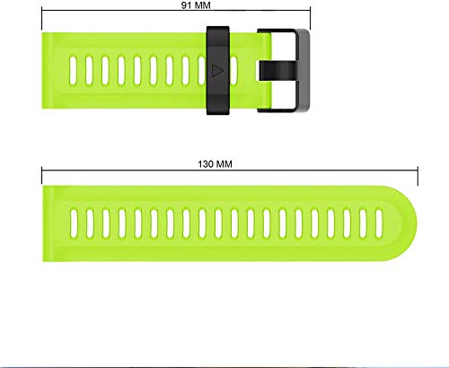 YASPARK Fenix 3 HR Correa, Silicona Bandas 26mm Repuesto Sport Accesorio QuickFit Pulsera para Fenix 3/Fenix 3 HR/Fenix 5X/Fenix 5X Plus/Fenix 6X/Fenix 6X Pro